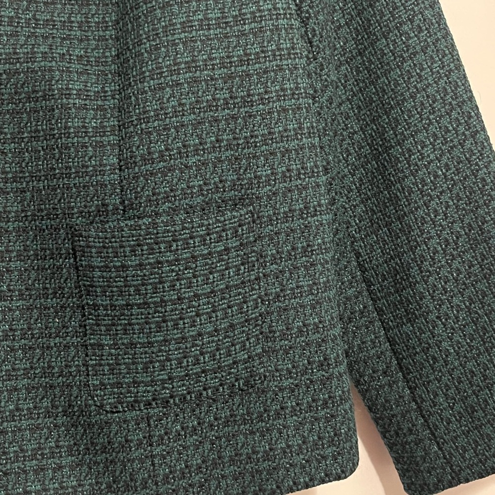 Karl Lagerfeld Women's Green Teal Blazer - Picture 2 of 5